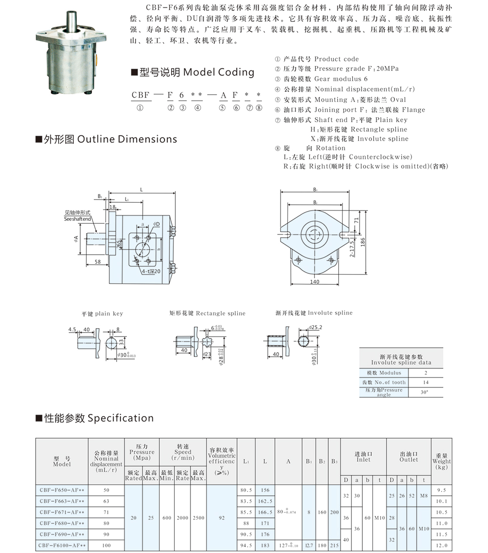 CBF-F6 系列齒輪泵